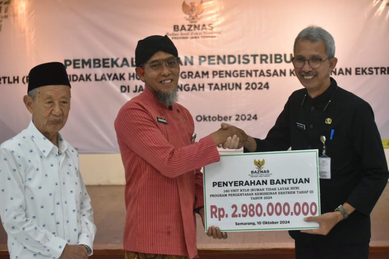 Baznas Jateng salurkan bantuan RTLH Rp2,98 miliar untuk warga miskin