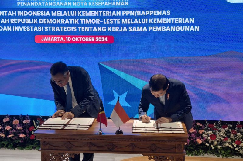 Indonesia dan Timor Leste Tanda Tangani Kerja Sama Pembangunan Berkelanjutan