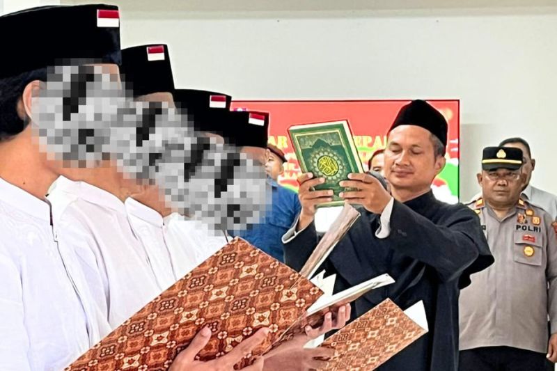 Empat Napiter Lapas Pasir Putih Ikrar Setia pada NKRI