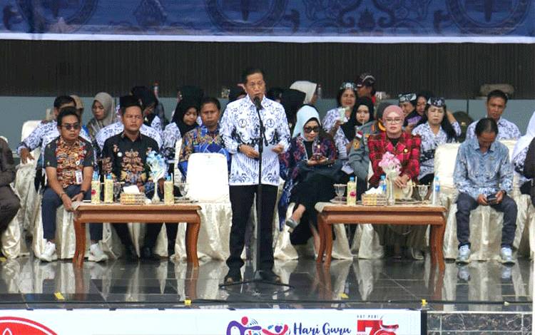 Pemkab Barito Utara Gelar Syukuran HUT PGRI ke-79 dan HGN 2024