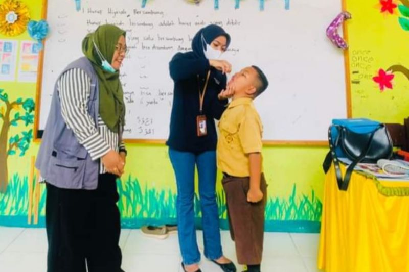 Pencapaian Imunisasi Polio Donggala, Dosis Dua Capai 98,9 Persen