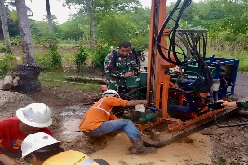 Kodim 1010/Tapin Bangun Tiga Sumur Bor untuk Warga Desa