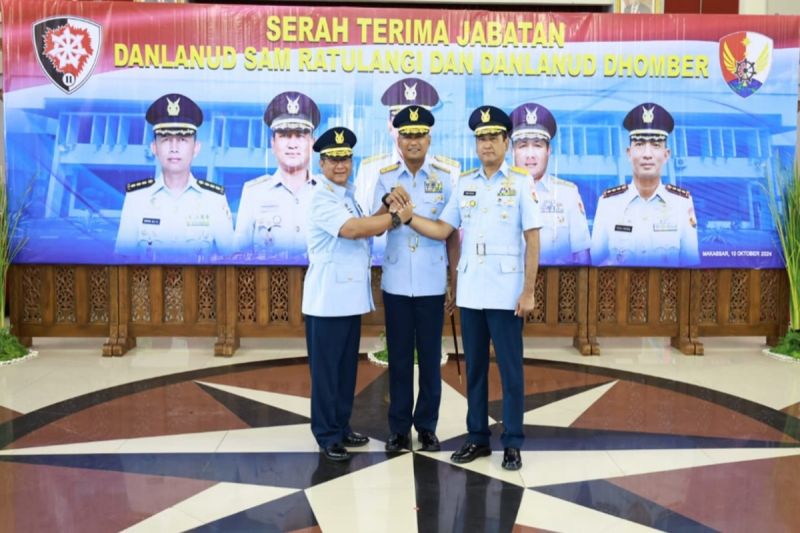 Marsma TNI Antariksa Anondo Resmi Jabat Danlanud Sam Ratulangi