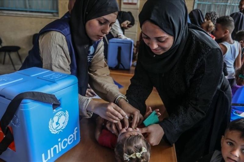 Vaksinasi Polio di Jalur Gaza Dimulai, 590.000 Anak Terlindungi