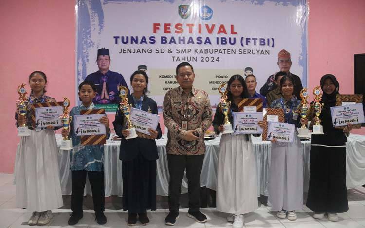 Festival Tunas Bahasa Ibu Tingkat Kabupaten Seruyan Resmi Ditutup