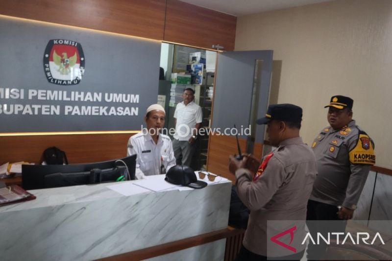 Polres Pamekasan Perketat Pengamanan Gudang Logistik KPU Menjelang Pilkada 2024