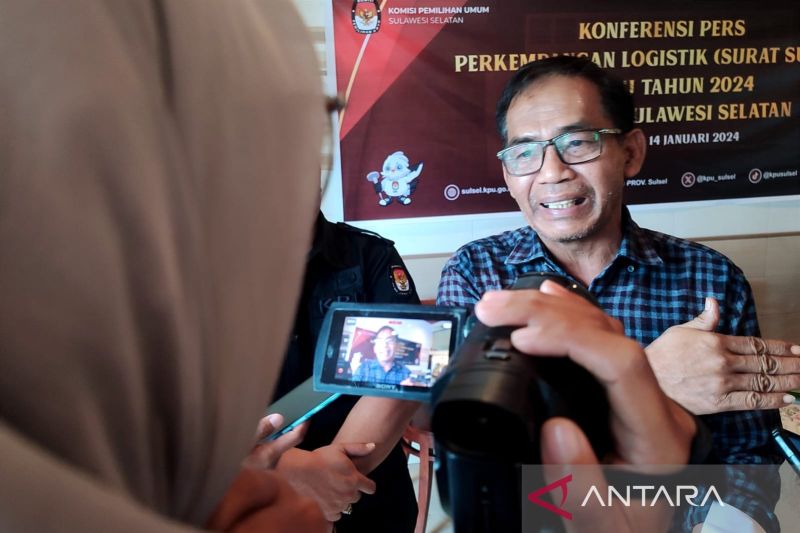 KPU Sulsel Siapkan 6,8 Juta Surat Suara untuk Pilgub 2024