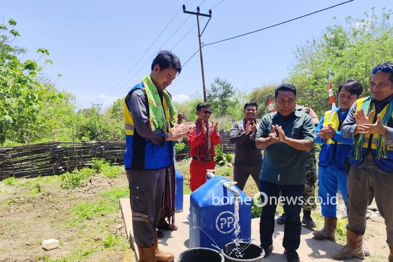 PTPP Sediakan Sumur Bor dan Air Bersih untuk Warga Oelpuah