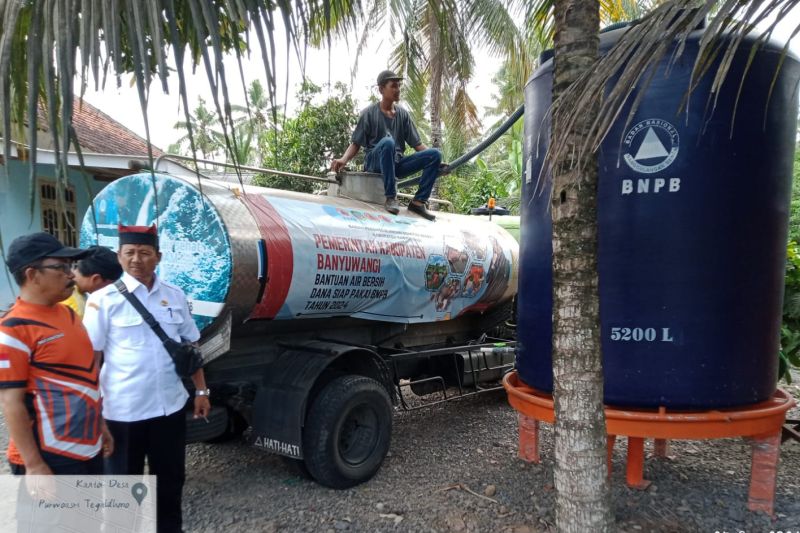 Banyuwangi distribusikan 275 ribu liter air untuk atasi kekeringan