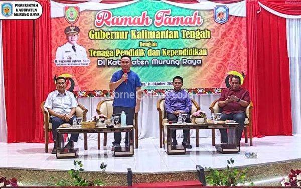 Gubernur Kalteng Ramah Tamah dengan Tenaga Pendidik Murung Raya: Dorong Pendidikan Karakter dan Ketahanan Pangan
