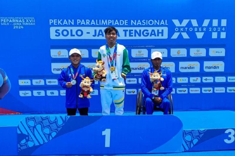 Sumut Raih Tiga Medali Emas di Peparnas 2024 Para Renang