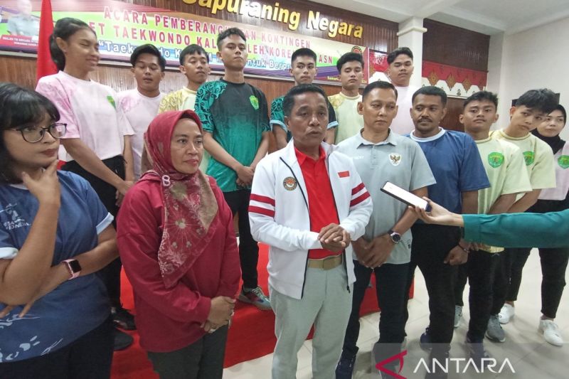 Danrem 091 Lepas Atlet Taekwondo Kaltim untuk Asian Open