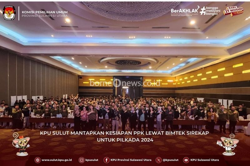 KPU Sulut Siapkan PPK untuk Gunakan Sirekap di Pilkada 2024