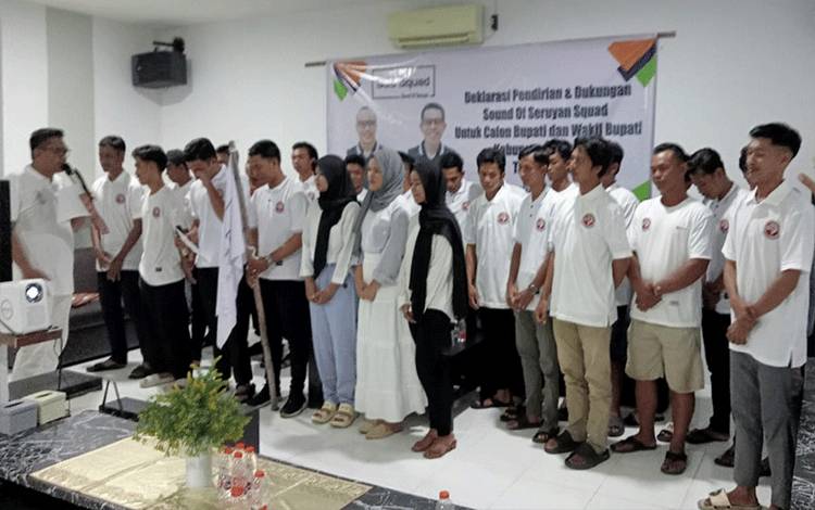 Deklarasi pembentukanKomunitas Sound Of Seruyan (SOS) Squad. (Fotp: ist)