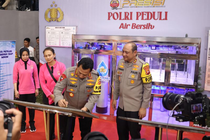 Polri Bangun Sumur Bor dan Filtrasi Air untuk Cegah Stunting