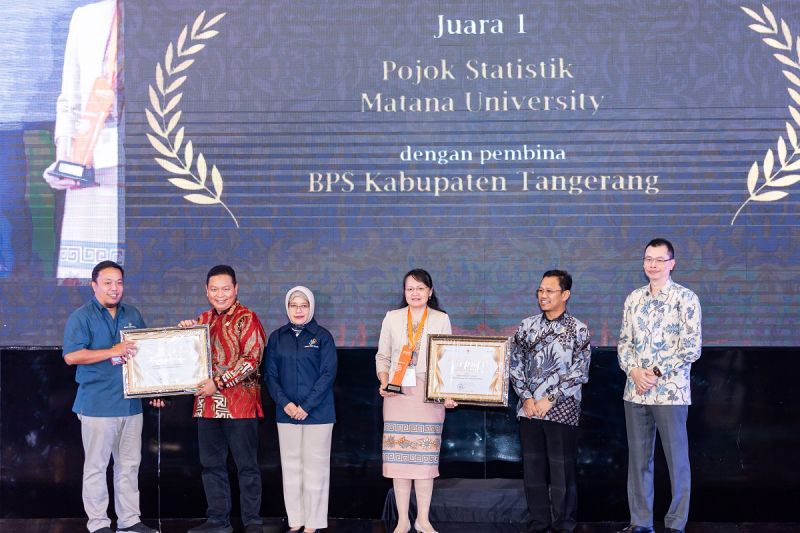 Matana University Raih Juara Pojok Statistik Terbaik Nasional