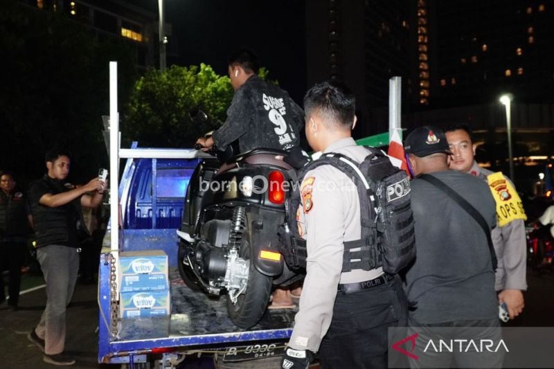 Polisi Amankan 32 Motor Tak Ber-STNK di Patroli Malam Jakarta