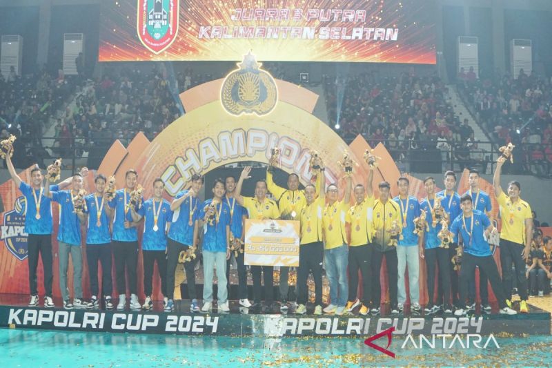 Polda Kalsel Tingkatkan Pembinaan Voli Usai Raih Juara di Kapolri Cup