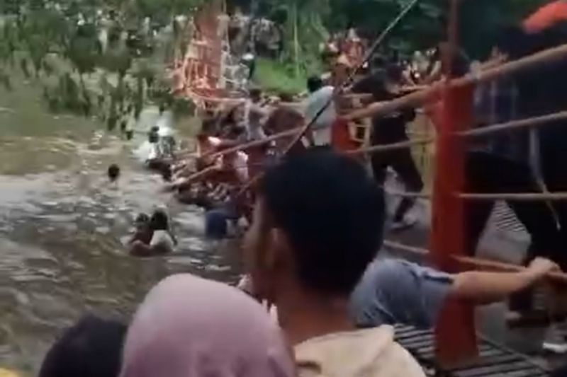 Putusnya Jembatan Gantung Taman Cadika, Tidak Ada Korban Jiwa