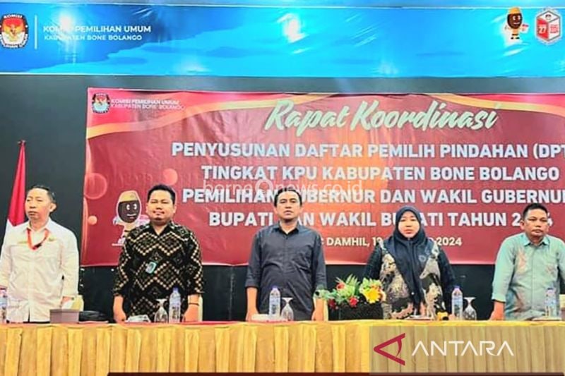 KPU Bone Bolango Rapat Koordinasi Penyusunan DPTb untuk Pilkada 2024