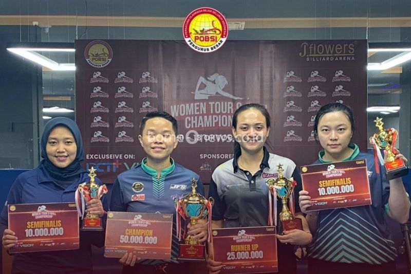 Annita Kanjaya Raih Juara Women Tour 9 Ball Championship 2024