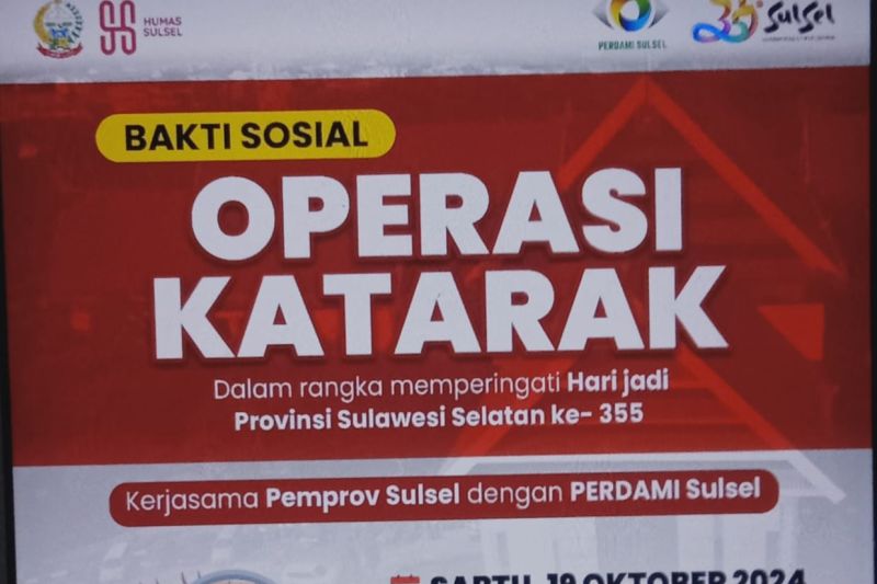 Operasi Katarak Gratis di Makassar untuk Masyarakat Kurang Mampu