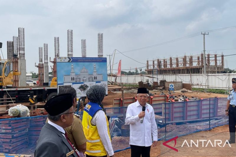 Wapres Ma'ruf Amin Resmikan Pembangunan Universitas Syekh Nawawi Banten