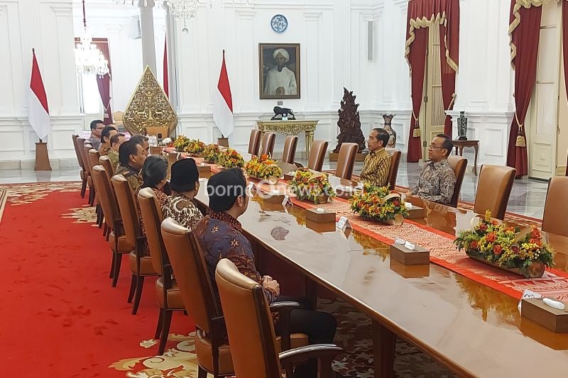 Jokowi Berkenalan dengan Pimpinan MPR Periode 2024-2029