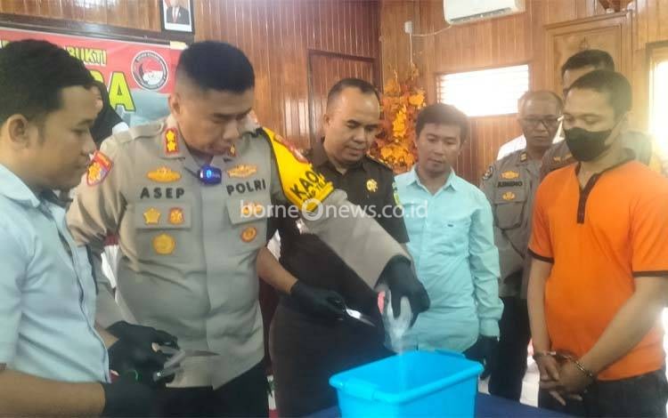 Polres Barito Selatan Musnahkan Barang Bukti Sabu