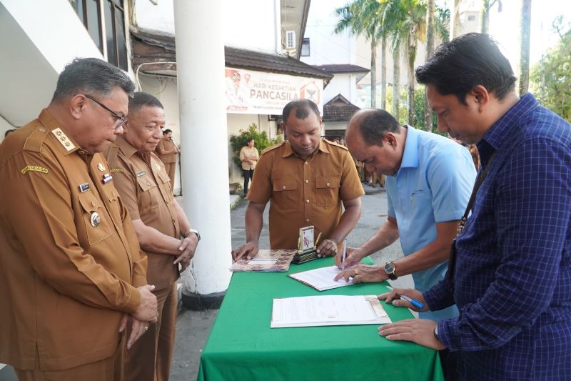 Kerja Sama Perumda Tirta Yapono dan Pelindo Penuhi Kebutuhan Air