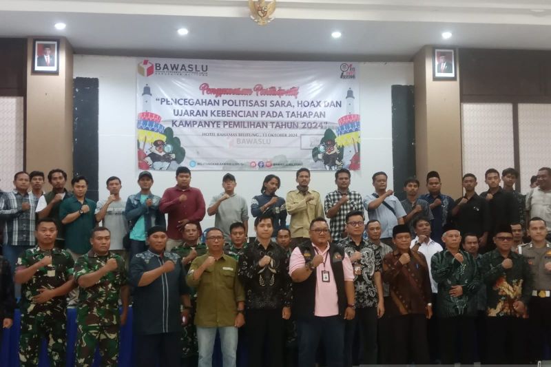 Bawaslu Belitung Larang Kampanye Isu Negatif dan SARA demi Pemilu Berkualitas