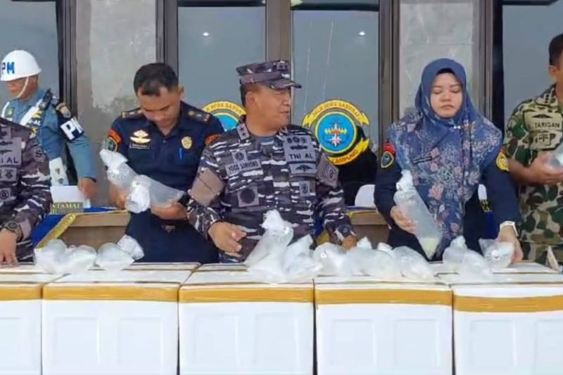 Lanal Lampung Amankan 194.156 Ekor BBL Ilegal Senilai Rp29 Miliar