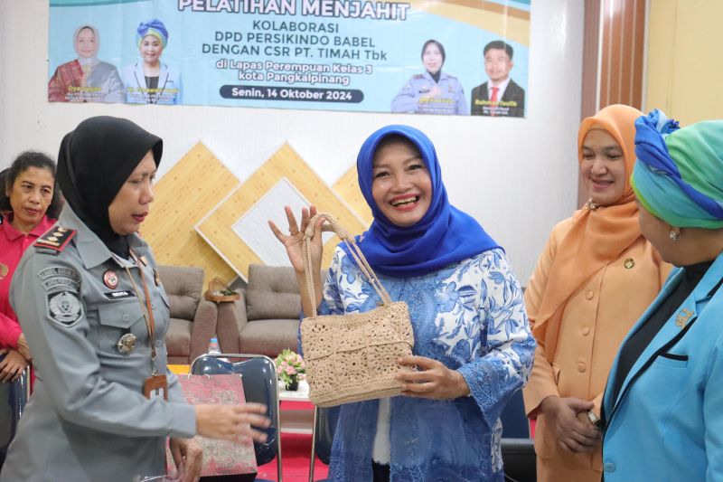 Pelatihan Menjahit di Lapas Perempuan Pangkalpinang, Tingkatkan Keterampilan WBP
