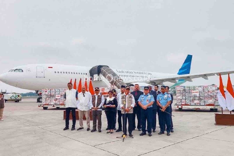 Garuda Indonesia Terbangkan 28 Ton Bantuan untuk Sudan, Yaman, dan Palestina