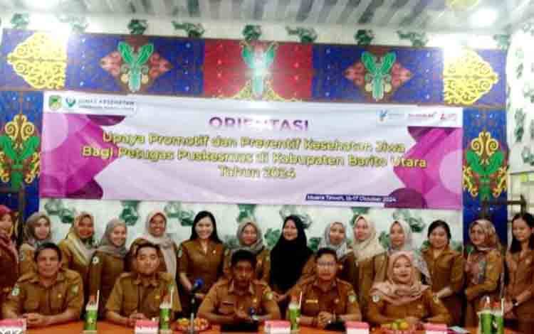 17 Petugas Puskesmas se-Barito Utara Ikuti Orientasi Kesehatan Jiwa