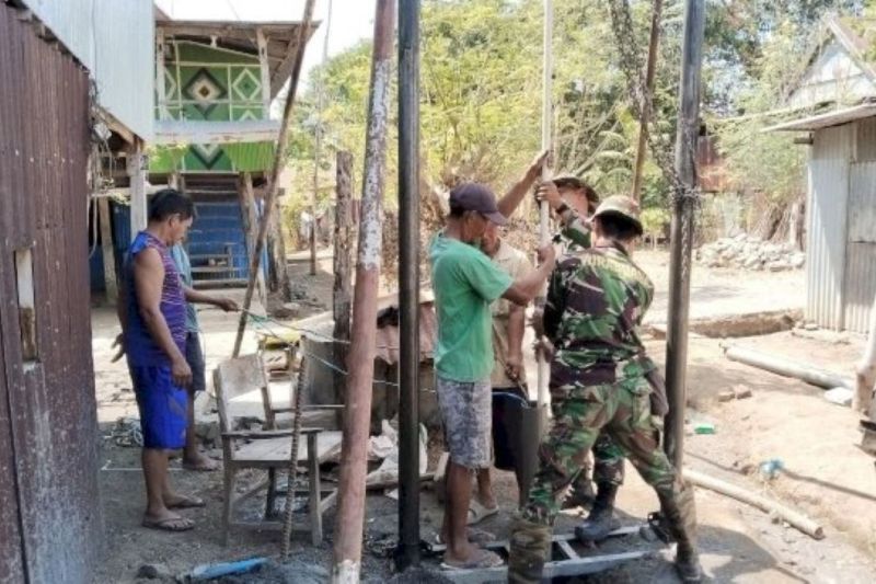 TNI Bangun Tiga Sumur Bor untuk Warga Jeneponto, Cegah Kekeringan