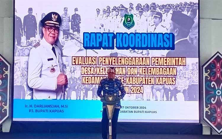 Rakor Pemdes dan Kelurahan Serta Kedamangan se Kabupaten Kapuas Digelar