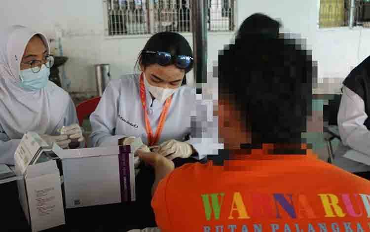 Rutan Palangka Raya Gelar Screening PMS Jaga Kesehatan Warga Binaan