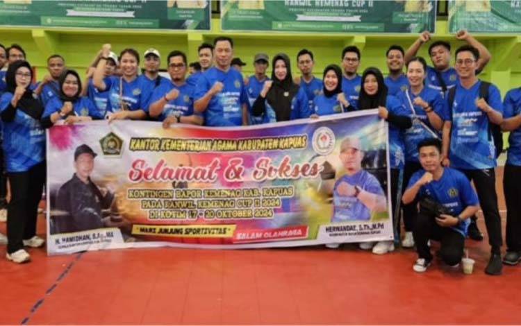 Kepala Kemenag Kapuas Semangati Kontingen akan Bertanding di Kanwil Kemenag Cup II