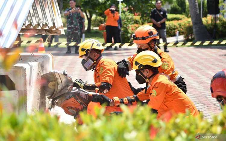 Basarnas Gelar Simulasi Penanganan Bencana Jelang Pelantikan Presiden