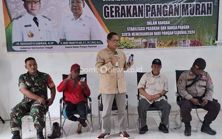 Hanpang Kalteng Gelar Gerakan Pangan Murah di Desa Petak Bahandang