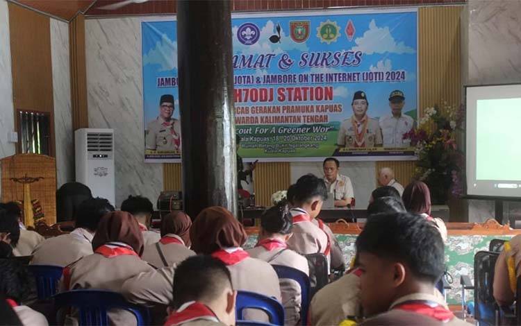 Kadisarpustaka Kapuas Jadi Pemateri di JOTA dan JOTI Pramuka