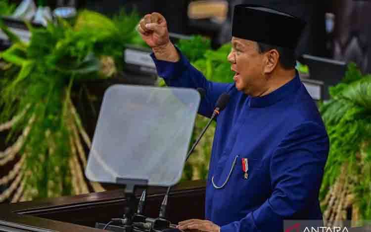 Deretan Poin Penting Pidato Perdana Presiden Prabowo