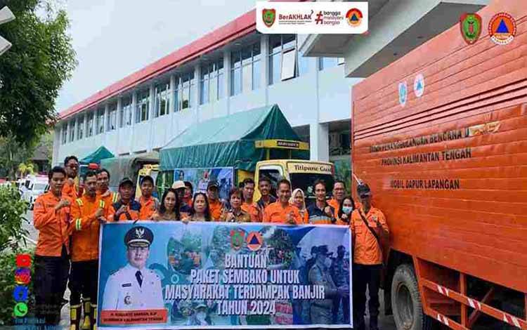 Pemprov Kalteng Kirimkan Dapur Umum Portable ke Korban Banjir Murung Raya