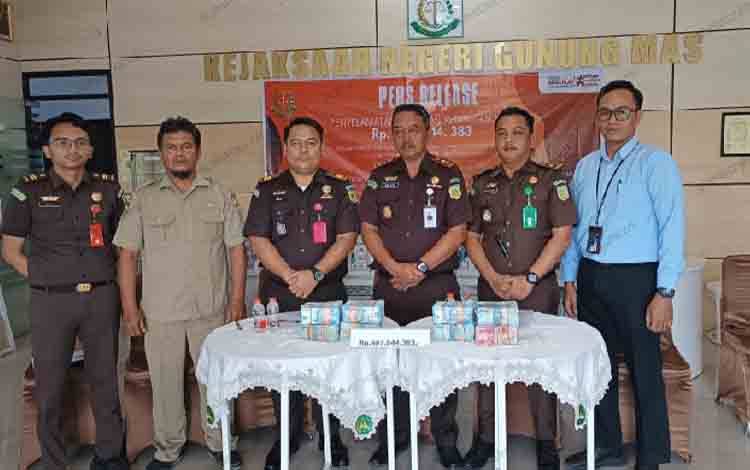 Kejaksaan Negeri Gunung Mas Selamatkan Uang Negara Sebesar Rp400 Juta Lebih
