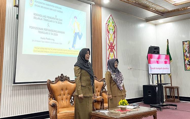 BKAD Seruyan Gelar Rekonsiliasi Pendapatan dan Belanja SKPD Triwulan III Tahun 2024