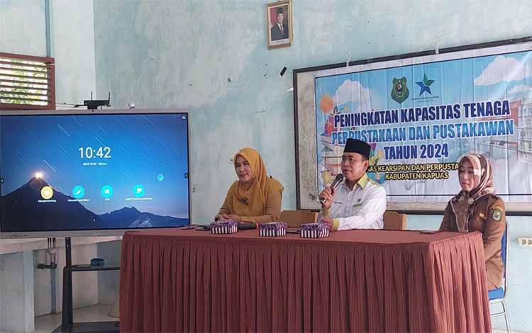 Disarpustaka Kapuas Tingkatkan Kapasitas Pengelolaan Perpustakaan Sekolah di Pulau Petak