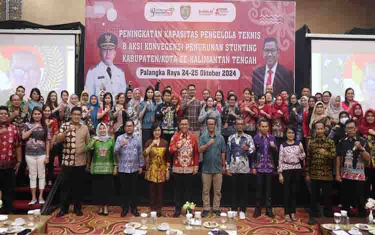 Pemprov Kalteng Adakan Peningkatan Kapasitas Pengelola Teknis 8 Aksi Konvergensi Penurunan Stunting
