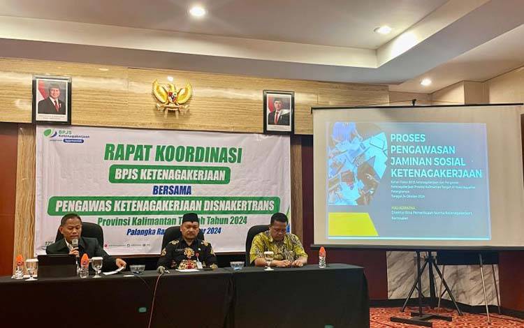 BPJS Ketenagakerjaan-Disnaker Kalteng Tingkatkan Pengawasan Tenaga Kerja