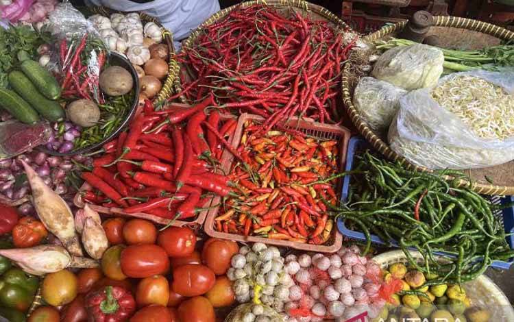Harga Pangan: Bawang Merah Rp44.306/kg, Cabai Rawit Merah Rp74.103/kg